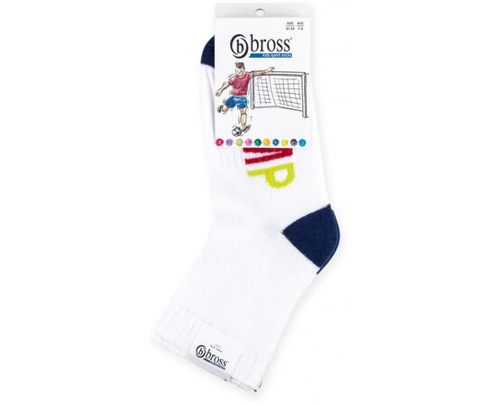 Носки Bross "Jump" с синими вставками (11614-7-9B-blue), изображение 2 Носки Bross "Jump" с синими вставками (11614-7-9B-blue), изображение 2