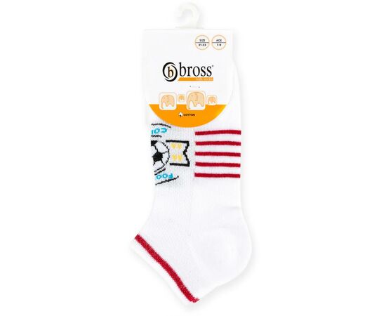 Носки Bross с футбольным мячом белые (11864-9-11B-white), изображение 2 Носки Bross с футбольным мячом белые (11864-9-11B-white), изображение 2