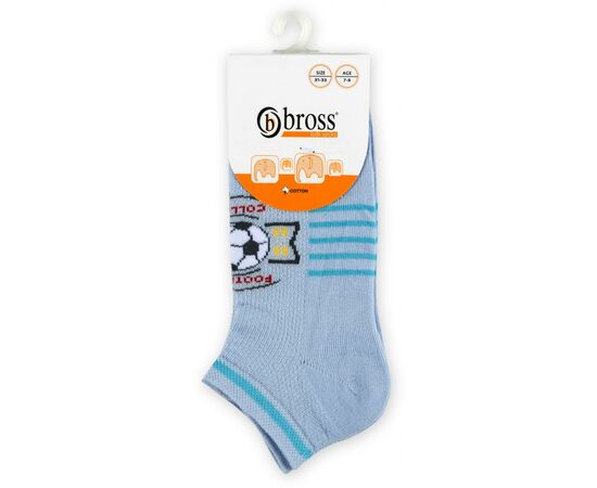 Носки Bross с футбольным мячом голубые (11864-9-11B-blue), изображение 2 Носки Bross с футбольным мячом голубые (11864-9-11B-blue), изображение 2