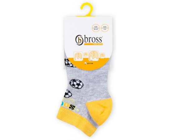 Носки Bross с мячами серые 3-5 лет (10935-3-5B-gray), изображение 2 Носки Bross с мячами серые 3-5 лет (10935-3-5B-gray), изображение 2