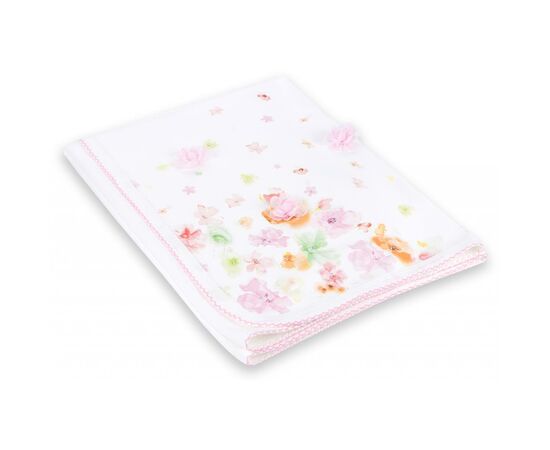 Детское одеяло Bibaby с нежными цветочками (64175-pink)