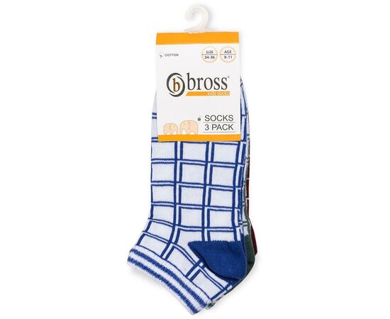 Носки Bross в клетку (14502-7-9B-mix), изображение 2 Носки Bross в клетку (14502-7-9B-mix), изображение 2
