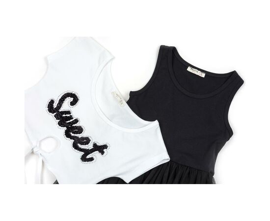 Платье Breeze с топом "SWEET" (12727-116G-black), изображение 3 Платье Breeze с топом "SWEET" (12727-116G-black), изображение 3