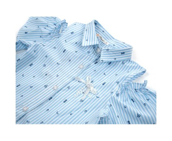 Платье Bushra с кружевом (201001-122G-blue), изображение 3 Платье Bushra с кружевом (201001-122G-blue), изображение 3