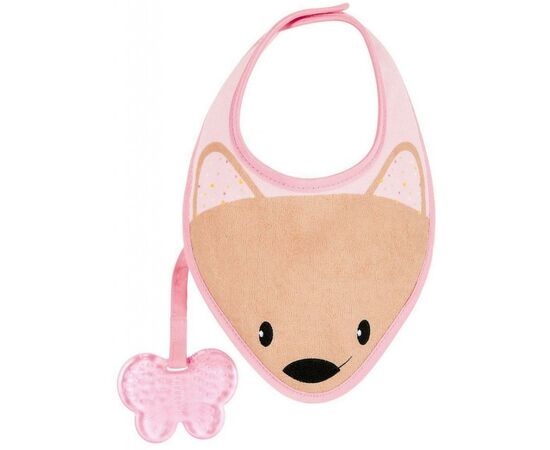 Слинявчик Chicco FRESH BIB рожевий з прорізувачем (02582.10)