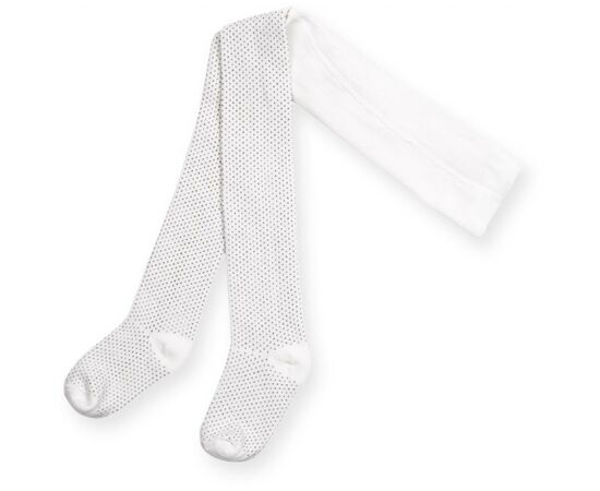 Колготки Bibaby для дівчаток в крапочку білі (68001-86/G-white)