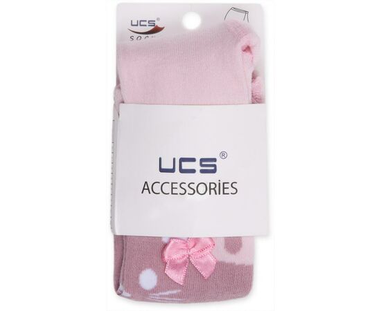 Колготки UCS Socks для девочек праздничные с бантиком розовые (M0C0302-0899-0-3m/G-pink), изображение 4 Колготки UCS Socks для девочек праздничные с бантиком розовые (M0C0302-0899-0-3m/G-pink), изображение 4