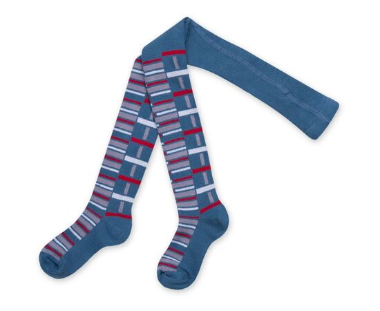 Колготки BNM в різнокольорові смужки (M0C0301-1037-5B-blue)