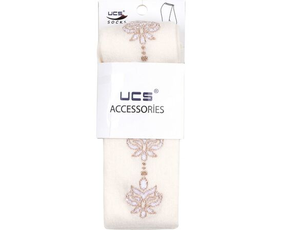 Колготки UCS Socks с розовыми цветочками по бокам (M0C0301-0876-3G-beige), изображение 4 Колготки UCS Socks с розовыми цветочками по бокам (M0C0301-0876-3G-beige), изображение 4
