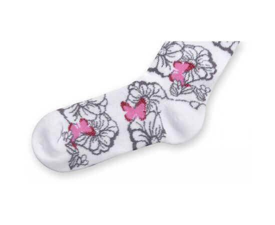 Колготки BNM с серыми цветочками на белом фоне (M0C0301-0979-5G-gray white), изображение 2 Колготки BNM с серыми цветочками на белом фоне (M0C0301-0979-5G-gray white), изображение 2