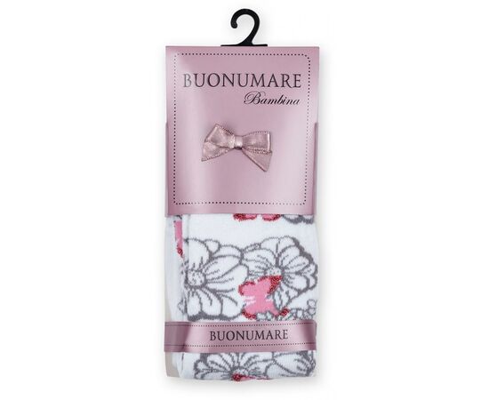 Колготки BNM с серыми цветочками на белом фоне (M0C0301-0979-5G-gray white), изображение 5 Колготки BNM с серыми цветочками на белом фоне (M0C0301-0979-5G-gray white), изображение 5