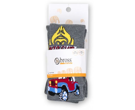 Колготки Bross с машиной серые (10848-5-7B-gray), изображение 4 Колготки Bross с машиной серые (10848-5-7B-gray), изображение 4