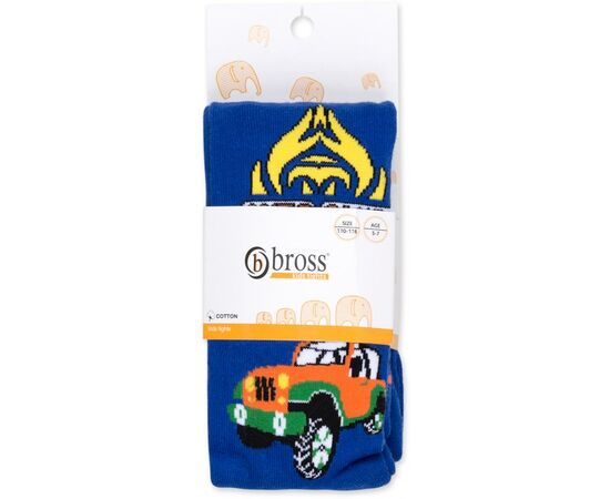 Колготки Bross с машиной синие (10848-5-7B-blue), изображение 4 Колготки Bross с машиной синие (10848-5-7B-blue), изображение 4