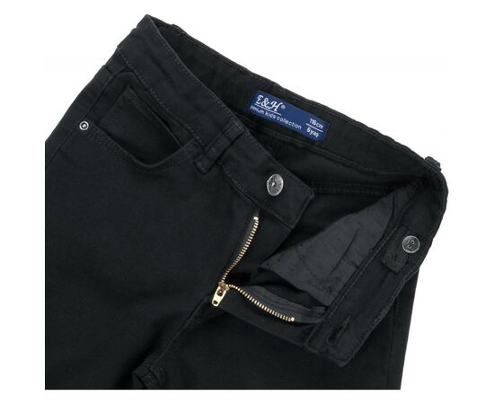 Штани дитячі Breeze з джинсової тканини (OZ-17606-134B-black), зображення 6 Штани дитячі Breeze з джинсової тканини (OZ-17606-134B-black), зображення 6