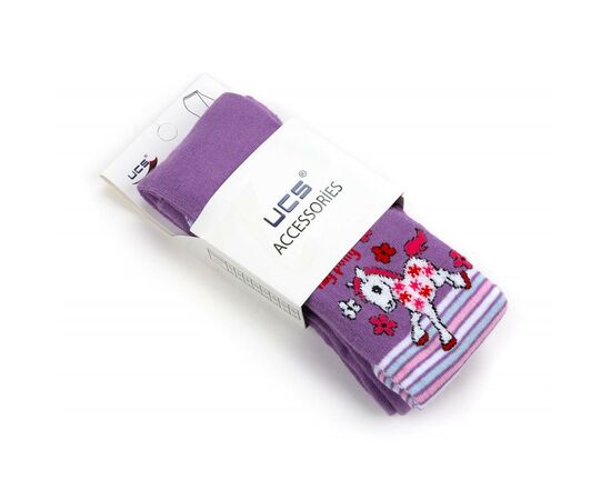 Колготки UCS Socks с пони (M0C0301-0860-98G-purple), изображение 4 Колготки UCS Socks с пони (M0C0301-0860-98G-purple), изображение 4