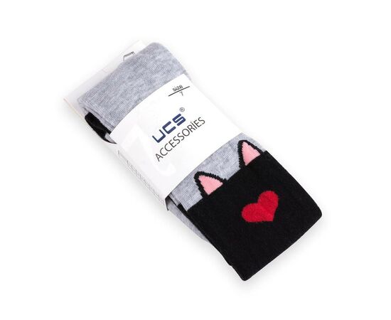 Колготки UCS Socks с котиками (M0C0301-1196-122G-gray), изображение 3 Колготки UCS Socks с котиками (M0C0301-1196-122G-gray), изображение 3