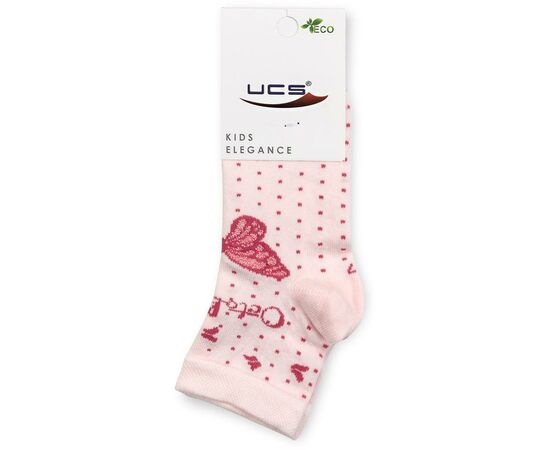 Носки UCS Socks с бабочками (M0C0101-1174-5-7G-pink), изображение 3 Носки UCS Socks с бабочками (M0C0101-1174-5-7G-pink), изображение 3