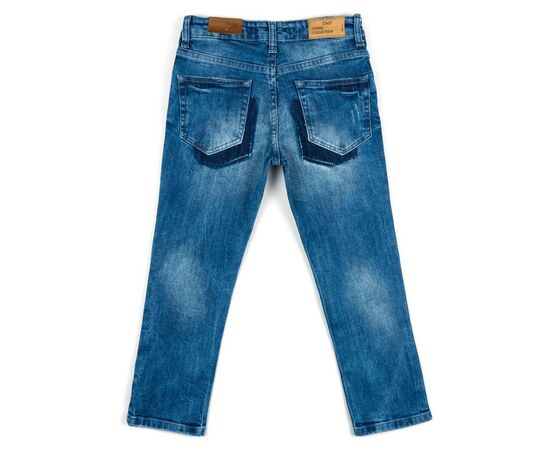 Штаны детские Breeze джинсовые с потертостями (OZ-18606-134B-blue), изображение 2 Штаны детские Breeze джинсовые с потертостями (OZ-18606-134B-blue), изображение 2