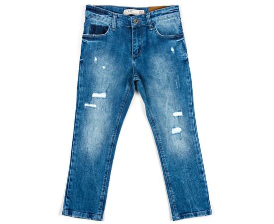 Штани дитячі Breeze джинсові з потертостями (OZ-18606-134B-blue)