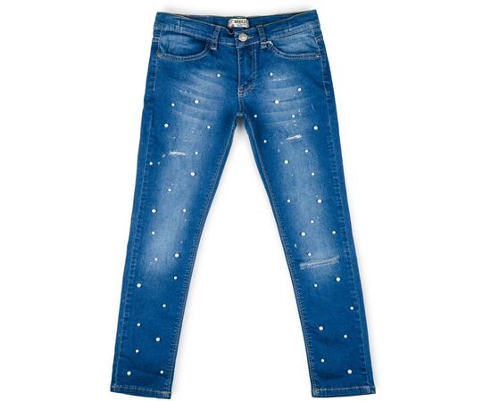 Штани дитячі Breeze з перлинками (20126-128G-blue)