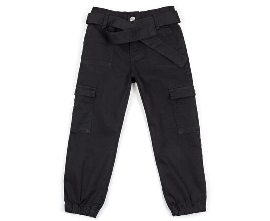 Штани дитячі Breeze з накладними кишенями (OZ-19827-140G-black)