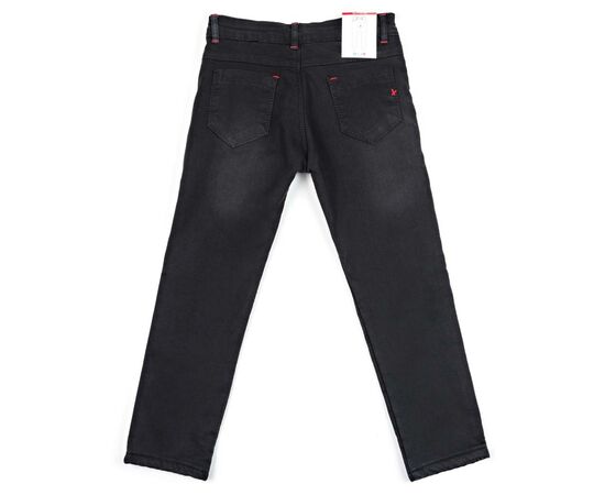 Штани дитячі Sercino джинсові теплі (12393-128B-black), зображення 2 Штани дитячі Sercino джинсові теплі (12393-128B-black), зображення 2