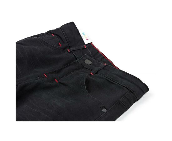Штани дитячі Sercino джинсові теплі (12393-128B-black), зображення 3 Штани дитячі Sercino джинсові теплі (12393-128B-black), зображення 3
