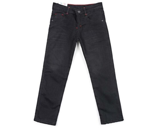 Штани дитячі Sercino джинсові теплі (12393-128B-black)