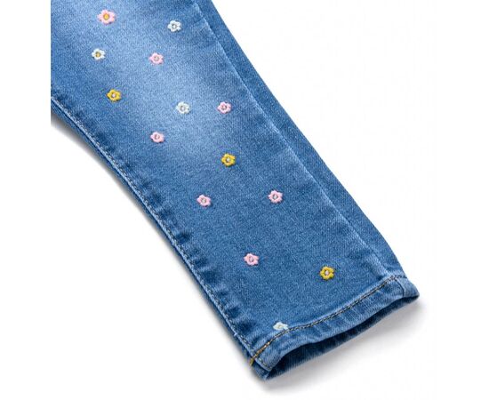 Джинсы Breeze джинсовые с цветочками (OZ-17703-74G-jeans), изображение 3 Джинсы Breeze джинсовые с цветочками (OZ-17703-74G-jeans), изображение 3