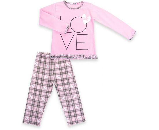 Пижама Matilda с сердечками "Love" (7585-134G-pink)
