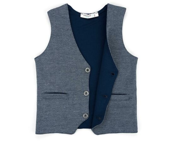 Жилет Breeze трикотажный с кармашками (10568-74B-blue), изображение 2 Жилет Breeze трикотажный с кармашками (10568-74B-blue), изображение 2
