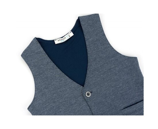 Жилет Breeze трикотажный с кармашками (10568-74B-blue), изображение 3 Жилет Breeze трикотажный с кармашками (10568-74B-blue), изображение 3