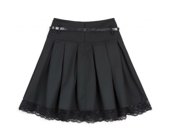 Юбка Lucky Life школьная с кружевом (12004-152G-black), изображение 2 Юбка Lucky Life школьная с кружевом (12004-152G-black), изображение 2