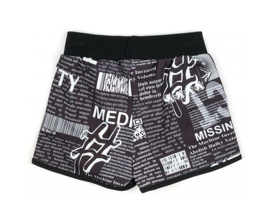 Шорти Monili з написами (9107-164G-black), зображення 2 Шорти Monili з написами (9107-164G-black), зображення 2