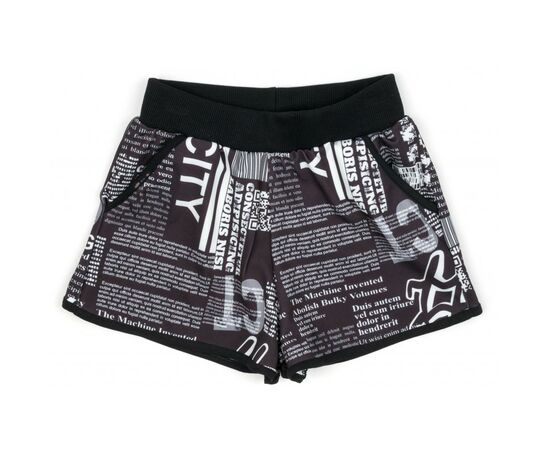 Шорты Monili с надписями (9107-164G-black)