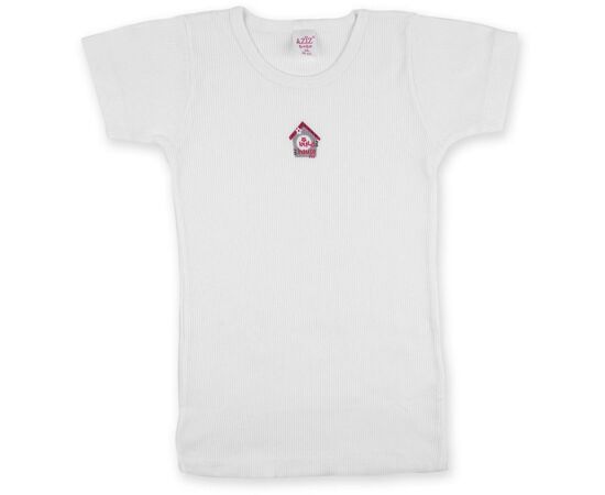 Футболка дитяча Aziz с домиком белая в комплекте с трусиками (008064-6G-white)