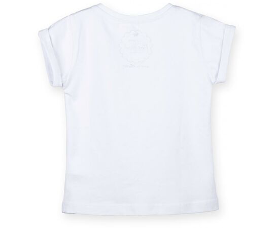 Футболка дитяча Haknur з квіточками і намистинками (5699-104G-white), зображення 2 Футболка дитяча Haknur з квіточками і намистинками (5699-104G-white), зображення 2