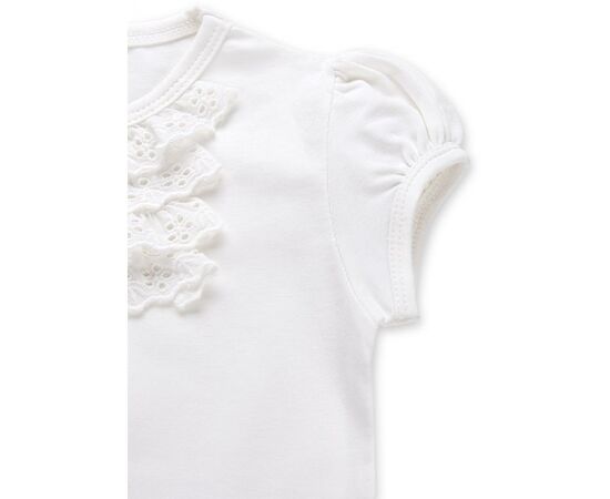 Футболка детская Breeze с кружевными рюшами (6640-86G-cream), изображение 3 Футболка детская Breeze с кружевными рюшами (6640-86G-cream), изображение 3