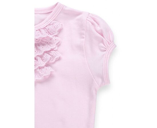 Футболка дитяча Breeze з мереживними рюшами (6640-86G-pink), зображення 4 Футболка дитяча Breeze з мереживними рюшами (6640-86G-pink), зображення 4