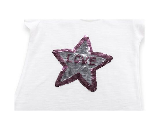 Футболка детская Breeze со звездой из пайеток (8752-98G-beige), изображение 3 Футболка детская Breeze со звездой из пайеток (8752-98G-beige), изображение 3