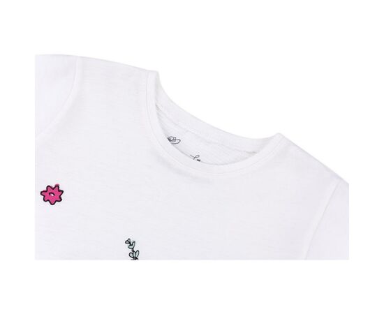 Футболка дитяча Haknur з мальвами і стразами (55-110G-beige), зображення 2 Футболка дитяча Haknur з мальвами і стразами (55-110G-beige), зображення 2