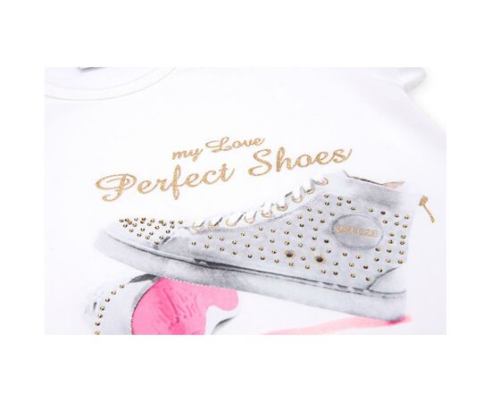 Футболка детская Breeze с кедами и стразами (8797-128G-beige), изображение 4 Футболка детская Breeze с кедами и стразами (8797-128G-beige), изображение 4