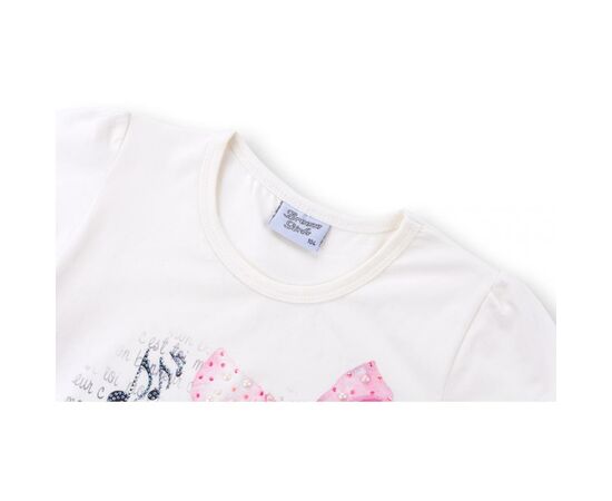 Футболка детская Breeze с нотками и балетками (8795-98G-cream), изображение 2