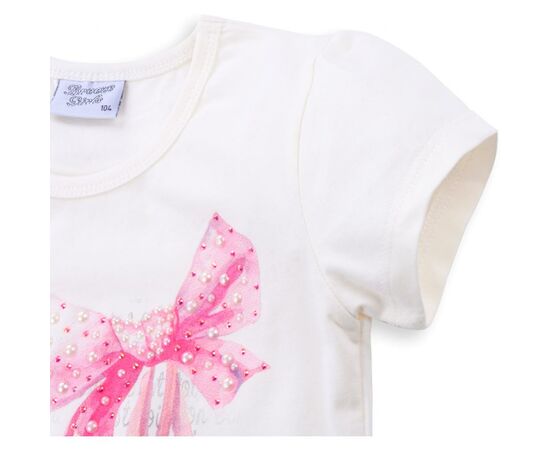 Футболка детская Breeze с нотками и балетками (8795-98G-cream), изображение 3