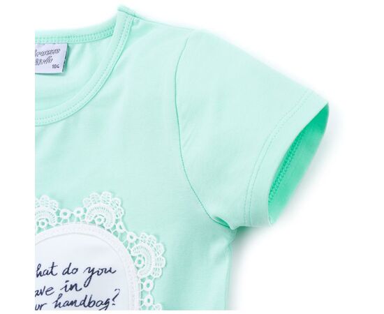 Футболка дитяча Breeze з вежею (8326-128G-mint), зображення 3 Футболка дитяча Breeze з вежею (8326-128G-mint), зображення 3