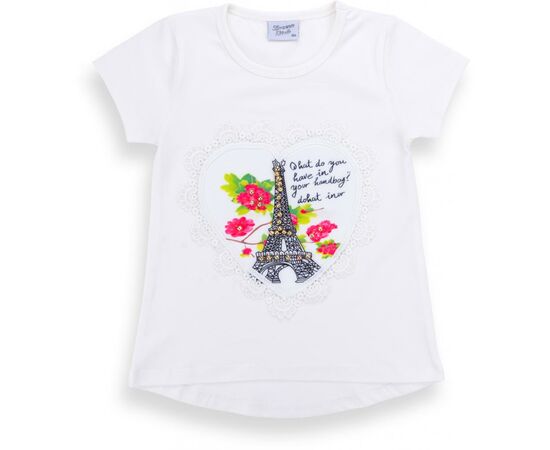 Футболка дитяча Breeze з вежею (8326-122G-white)