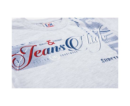 Футболка детская Breeze "Jeans High" (8757-116B-gray), изображение 4