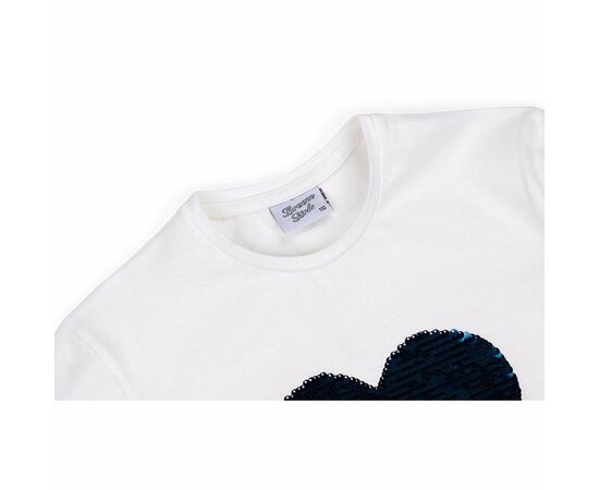 Футболка детская Breeze с сердцем перевертышем (9287-116G-blue), изображение 3