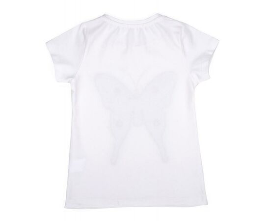 Футболка детская Breeze с бабочкой из пайеток (11055-128G-cream), изображение 2