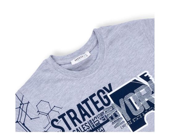 Футболка детская Breeze "STRATEGY" (10152-134B-gray), изображение 3 Футболка детская Breeze "STRATEGY" (10152-134B-gray), изображение 3